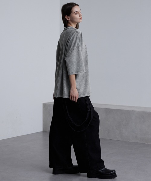 cussil（クシル）の「【cussil/クシル】硫化スノー加工ヴィンテージグラフィックプリント半袖Tシャツ（Tシャツ/カットソー・メンズ・ブラック系1/グレー系1/ブラック系2・S/M/L）」の15枚目の写真