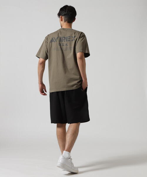 AVIREX(アヴィレックス)の「MIL. STENCIL OFFICIAL LOGO T-SHIRT / ステンシル オフィシャルロゴ 半袖Tシャツ / AVIREX / アヴィレックス(Tシャツ/カットソー・メンズ・ブラック/ナチュラル/オリーブ系・M/L/2XL/XL)」の10枚目の写真