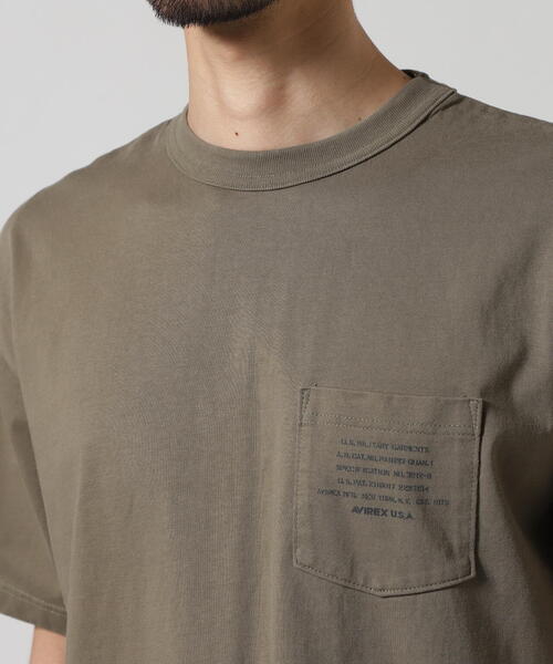 AVIREX(アヴィレックス)の「MIL. STENCIL OFFICIAL LOGO T-SHIRT / ステンシル オフィシャルロゴ 半袖Tシャツ / AVIREX / アヴィレックス(Tシャツ/カットソー・メンズ・ブラック/ナチュラル/オリーブ系・M/L/2XL/XL)」の14枚目の写真
