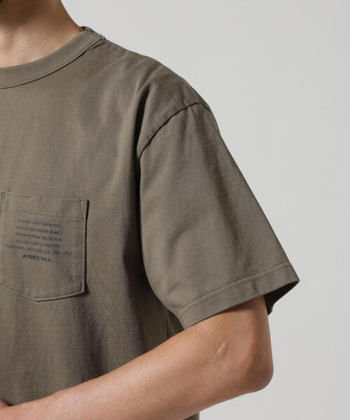 AVIREX(アヴィレックス)の「MIL. STENCIL OFFICIAL LOGO T-SHIRT / ステンシル オフィシャルロゴ 半袖Tシャツ / AVIREX / アヴィレックス(Tシャツ/カットソー・メンズ・ブラック/ナチュラル/オリーブ系・M/L/2XL/XL)」の15枚目の写真