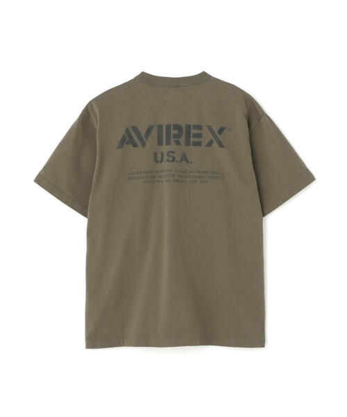 AVIREX(アヴィレックス)の「MIL. STENCIL OFFICIAL LOGO T-SHIRT / ステンシル オフィシャルロゴ 半袖Tシャツ / AVIREX / アヴィレックス(Tシャツ/カットソー・メンズ・ブラック/ナチュラル/オリーブ系・M/L/2XL/XL)」の19枚目の写真