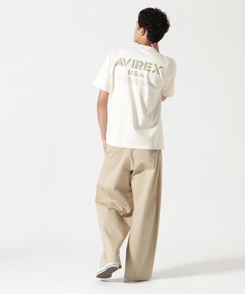 AVIREX(アヴィレックス)の「MIL. STENCIL OFFICIAL LOGO T-SHIRT / ステンシル オフィシャルロゴ 半袖Tシャツ / AVIREX / アヴィレックス(Tシャツ/カットソー・メンズ・ブラック/ナチュラル/オリーブ系・M/L/2XL/XL)」の22枚目の写真