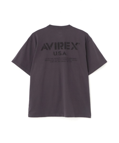 国内発/本物保証/AVIREX ステンシル オフィシャルロゴ Tシャツ MIL. STENCIL OFFICIAL LOGO T-SHIRT / ステンシル オフィシャル