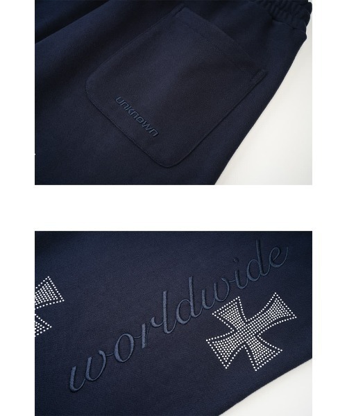 UNKNOWN LONDON（アンノウン・ロンドン）の「スウェットパンツ｜Navy