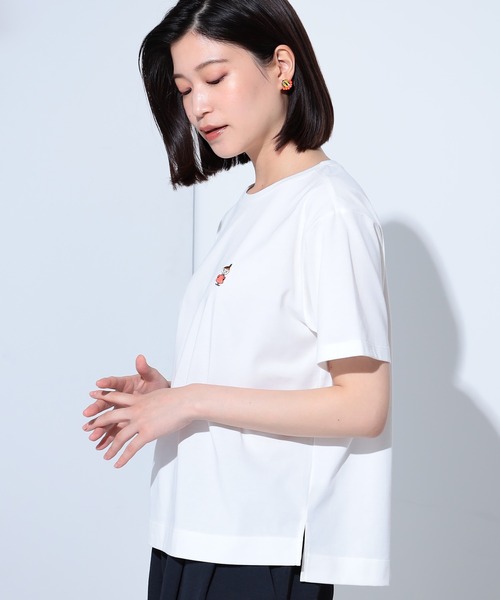 GALLORIA(ギャローリア)の「ムーミン ワンポイント刺繍Tシャツ(Tシャツ/カットソー・レディース・ホワイト系その他/ネイビー/オフホワイト/チャコールグレー・S/M/L/LL)」の10枚目の写真