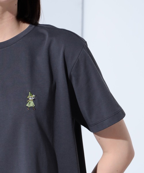 ムーミン ワンポイント刺繍Tシャツ（Tシャツ/カットソー