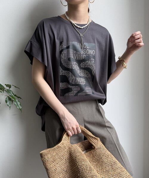 tシャツ 「WEB限定」迷彩ロゴTEE レディース WEB限定】迷彩ロゴTEE（Tシャツ/カットソー）｜DouDou（ドゥドゥ