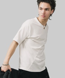 FREE MAX（フリーマックス）の「FREE MAX×Hyoma Switching SS Tee / 16/天竺切替Tシャツ（Tシャツ/カットソー）」