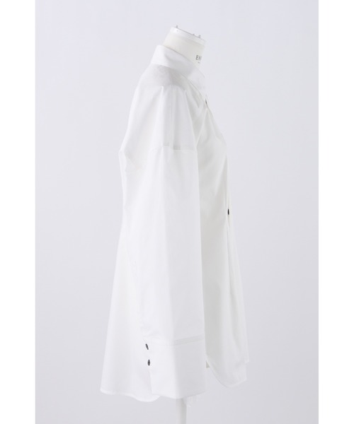 ENFOLD シャツ　ブラウス ナチュラルタイプライター DROPワイドスリーブシャツ（シャツ