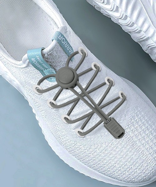 セール】【結ばない靴紐】アジャスター付スポーティ靴ひも2本