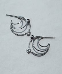 ISS イズ：ガラスフープピアス