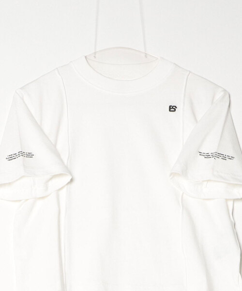 DOUBLE STANDARD CLOTHING(ダブルスタンダードクロージング)の「天竺ピンタックTシャツ(Tシャツ/カットソー・レディース・ブラウン/オフホワイト・FREE)」の4枚目の写真