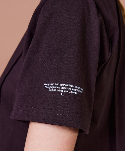 DOUBLE STANDARD CLOTHING(ダブルスタンダードクロージング)の「天竺ピンタックTシャツ(Tシャツ/カットソー・レディース・ブラウン/オフホワイト・FREE)」の16枚目の写真