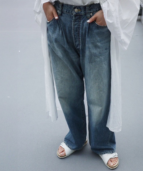 24SS ジャーナルスタンダードラックス 11OZデニム タック5PK ワイド 11OZデニムタック5PK（デニムパンツ）｜JOURNAL STANDARD LUXE