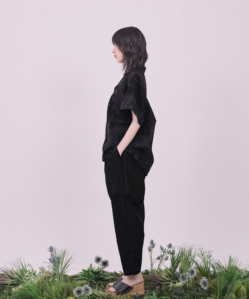 Nora Lily(ノラリリー)の「【Nora Lily】Lucent Breeze Open Collar Shirt(シャツ/ブラウス・メンズ・カーキ/スミクロ/ネイビー・FREE)」の20枚目の写真