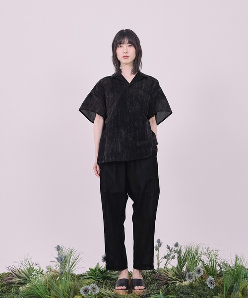 Nora Lily(ノラリリー)の「【Nora Lily】Lucent Breeze Open Collar Shirt(シャツ/ブラウス・メンズ・カーキ/スミクロ/ネイビー・FREE)」の21枚目の写真