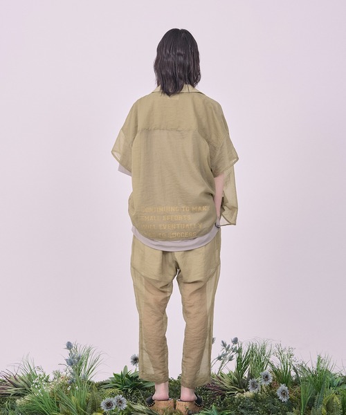 Nora Lily(ノラリリー)の「【Nora Lily】Lucent Breeze Open Collar Shirt(シャツ/ブラウス・メンズ・カーキ/スミクロ/ネイビー・FREE)」の8枚目の写真