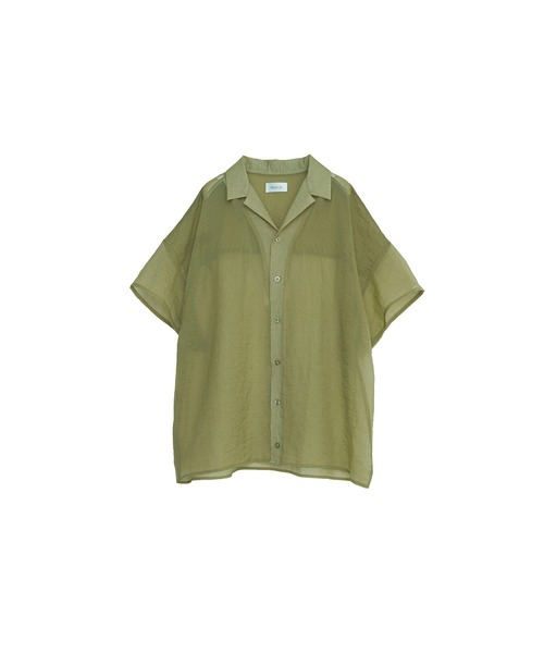 Nora Lily(ノラリリー)の「【Nora Lily】Lucent Breeze Open Collar Shirt(シャツ/ブラウス・メンズ・カーキ/スミクロ/ネイビー・FREE)」の11枚目の写真