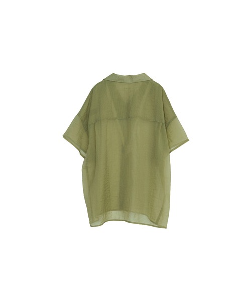 Nora Lily(ノラリリー)の「【Nora Lily】Lucent Breeze Open Collar Shirt(シャツ/ブラウス・メンズ・カーキ/スミクロ/ネイビー・FREE)」の12枚目の写真