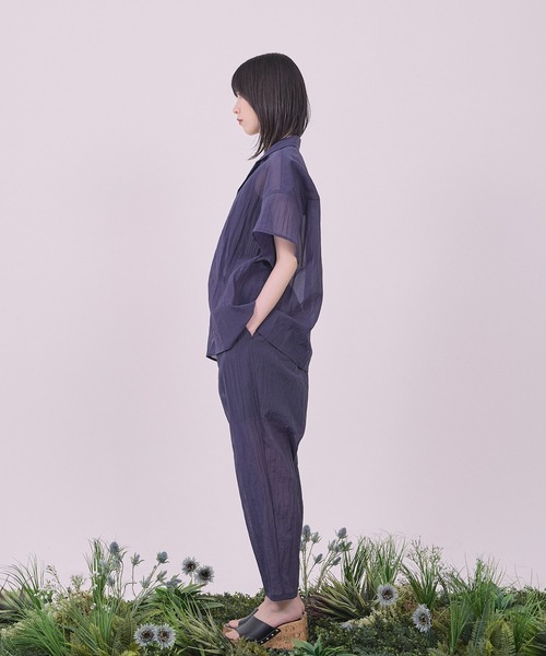 Nora Lily(ノラリリー)の「【Nora Lily】Lucent Breeze Open Collar Shirt(シャツ/ブラウス・メンズ・カーキ/スミクロ/ネイビー・FREE)」の15枚目の写真
