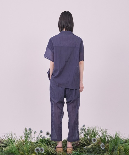 Nora Lily(ノラリリー)の「【Nora Lily】Lucent Breeze Open Collar Shirt(シャツ/ブラウス・メンズ・カーキ/スミクロ/ネイビー・FREE)」の16枚目の写真