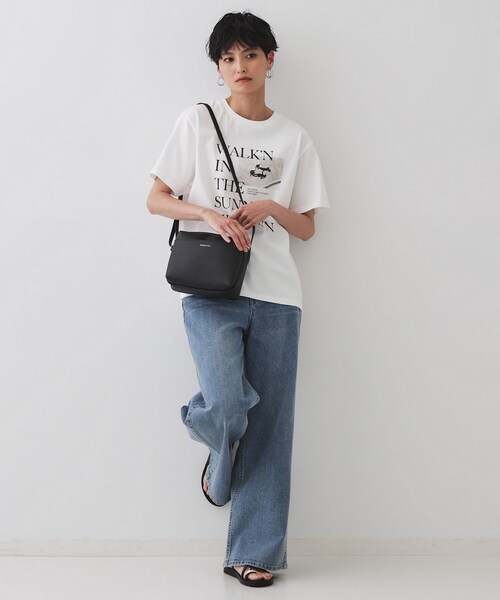 OPAQUE.CLIP（オペークドットクリップ）の「【長さ調節可能】ラウンドスクエアマチ付きミニショルダーバッグ（ショルダーバッグ・レディース・アイボリー/ブラック/ボルドー・00）」の21枚目の写真