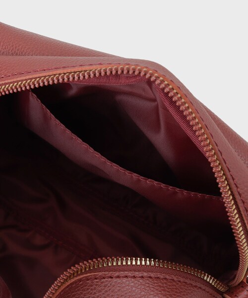 OPAQUE.CLIP（オペークドットクリップ）の「【長さ調節可能】ラウンドスクエアマチ付きミニショルダーバッグ（ショルダーバッグ・レディース・アイボリー/ブラック/ボルドー・00）」の7枚目の写真