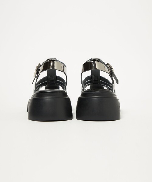 SY UNITED ARROWS（シーユナイテッドアローズ）の「＜SY＞ ボリュームソールグルカフラット60↑（サンダル・レディース・ブラック/オフホワイト/シルバー・22.5cm/23cm/23.5cm/24cm/24.5cm/25cm）」の7枚目の写真