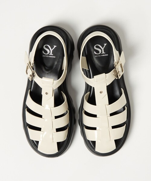 SY UNITED ARROWS（シーユナイテッドアローズ）の「＜SY＞ ボリュームソールグルカフラット60↑（サンダル・レディース・ブラック/オフホワイト/シルバー・22.5cm/23cm/23.5cm/24cm/24.5cm/25cm）」の12枚目の写真