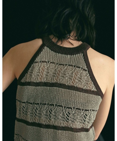 トップス anuke Border Knit Tanktop 62510515 anuke アンヌーク ボーダー ニット タンクトップ Border Knit