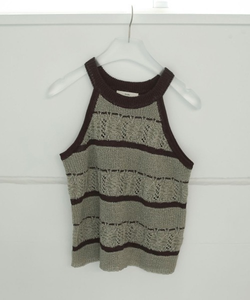 セール】anuke Border Knit Tanktop 62510515（タンクトップ