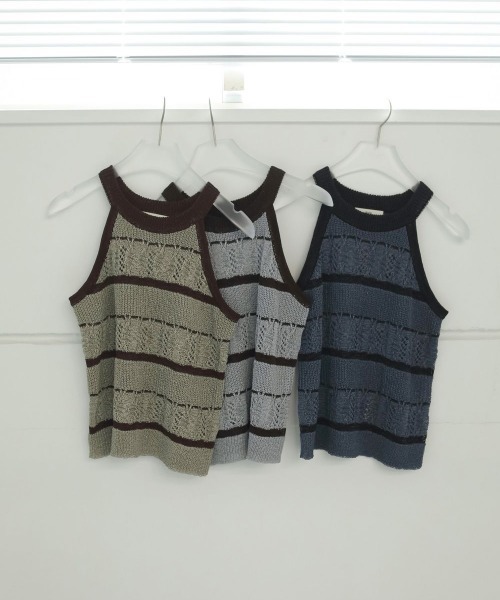 セール】anuke Border Knit Tanktop 62510515（タンクトップ