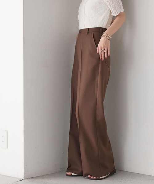 forksy.】ポリツイルスラックスパンツ forksy.│MONO-MART [モノマート