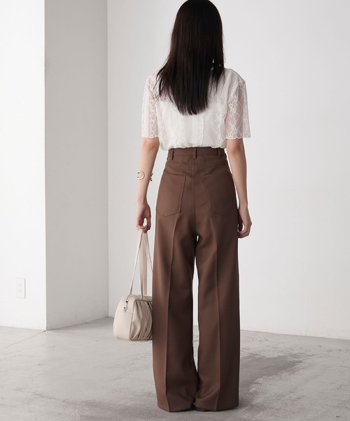 forksy.】ポリツイルスラックスパンツ forksy.│MONO-MART [モノマート