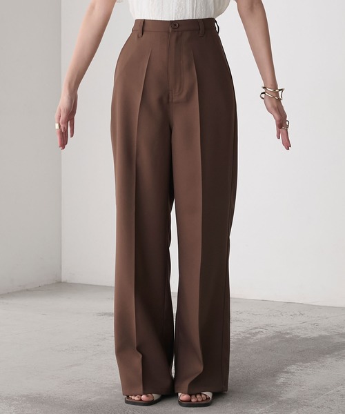 forksy.】ポリツイルスラックスパンツ forksy.│MONO-MART [モノマート