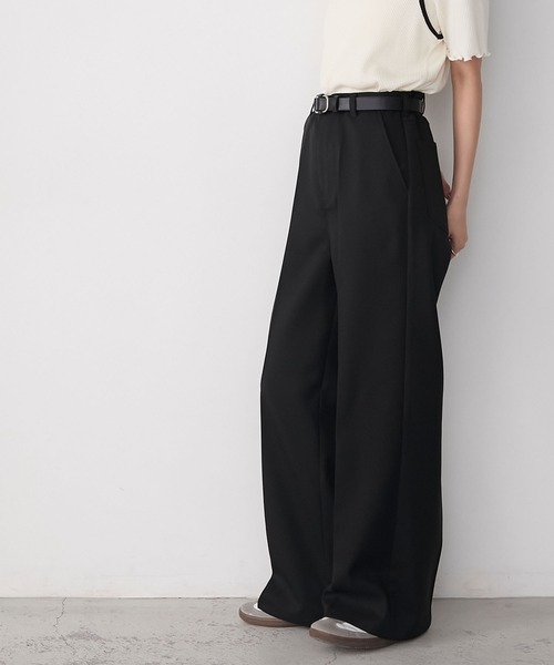forksy.(フォルクシー)の「【forksy.】ポリツイルスラックスパンツ(スラックス・レディース・ブラック/ベージュ/ブラウン・M/L)」の6枚目の写真
