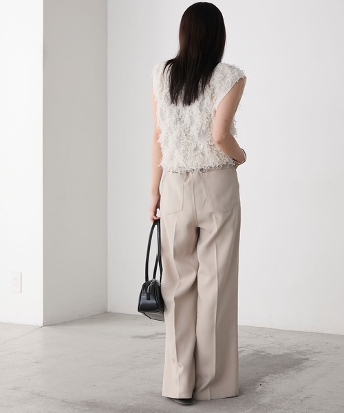 forksy.】ポリツイルスラックスパンツ forksy.│MONO-MART [モノマート