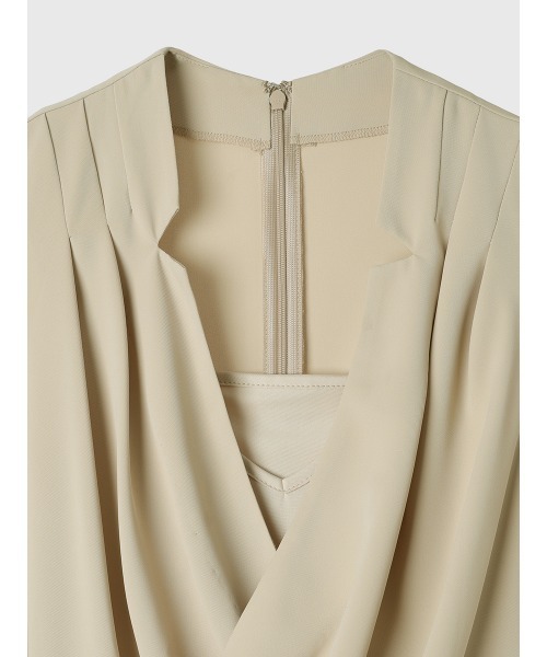 アニュアンス　ライトダブルサテンカシュクールワンピース ライトダブルサテンカシュクールワンピース