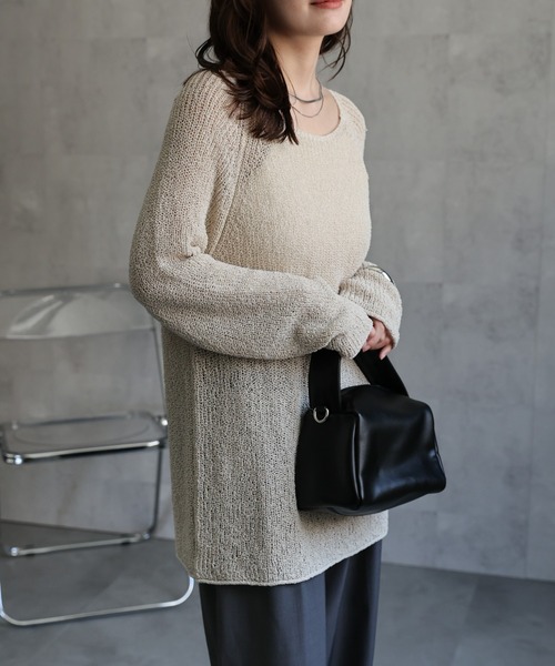 セール】オーバーサイズ / ルーズリラックスニット《動画あり