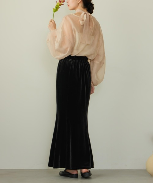 hinari ベロアマーメードスカート xs 完売品　新品未使用 ベロアマーメードスカート（スカート）｜hinari（ヒナリ）の