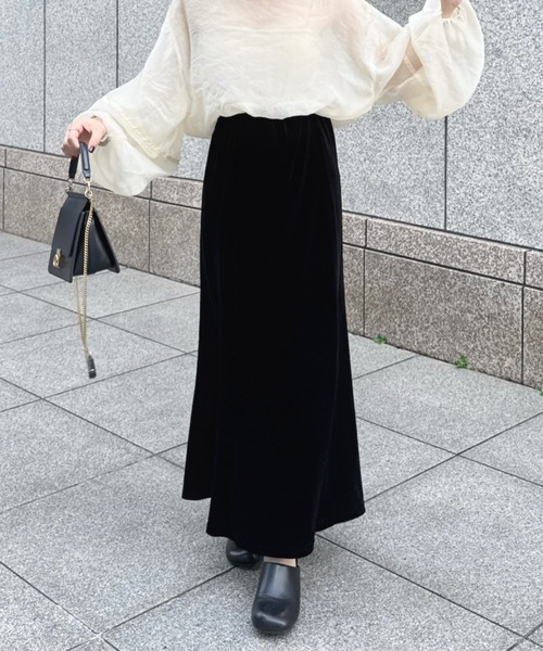 hinari ヒナリ ベロアマーメイドスカート ベロアマーメードスカート（スカート）｜hinari（ヒナリ）の