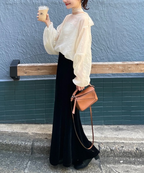 hinari ベロアマーメードスカート xs 完売品　新品未使用 ベロアマーメードスカート（スカート）｜hinari（ヒナリ）の