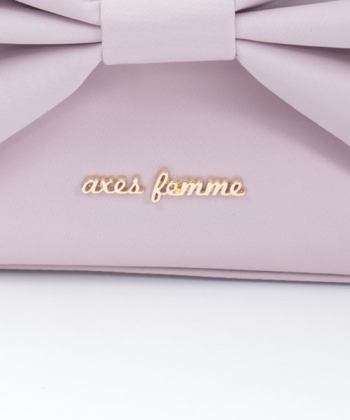 axes femme（アクシーズファム）の「リボン撥水ナイロンショルダー（ショルダーバッグ・レディース・ワイン/ブラック/ピンク・FREE）」の19枚目の写真