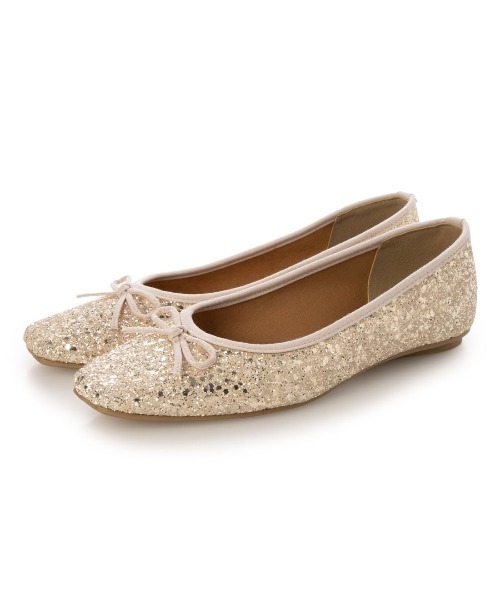 EVOL（イーボル）の「【軽量・柔らかい】グリッターフラットバレエ IZ5781（パンプス・レディース・ピンク/ブラック/ゴールド/ホワイト・22.5cm/23.5cm/24.5cm/23.0cm/24.0cm/25.0cm/22.0cm）」の10枚目の写真