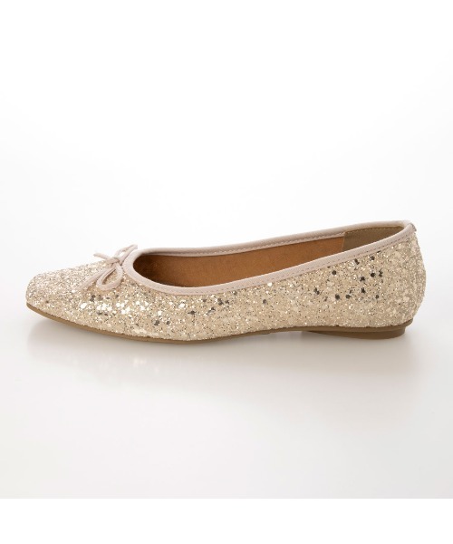 EVOL（イーボル）の「【軽量・柔らかい】グリッターフラットバレエ IZ5781（パンプス・レディース・ピンク/ブラック/ゴールド/ホワイト・22.5cm/23.5cm/24.5cm/23.0cm/24.0cm/25.0cm/22.0cm）」の11枚目の写真