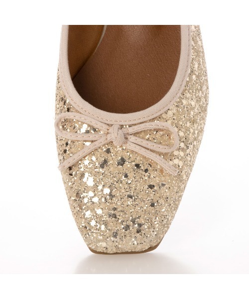 EVOL（イーボル）の「【軽量・柔らかい】グリッターフラットバレエ IZ5781（パンプス・レディース・ピンク/ブラック/ゴールド/ホワイト・22.5cm/23.5cm/24.5cm/23.0cm/24.0cm/25.0cm/22.0cm）」の14枚目の写真