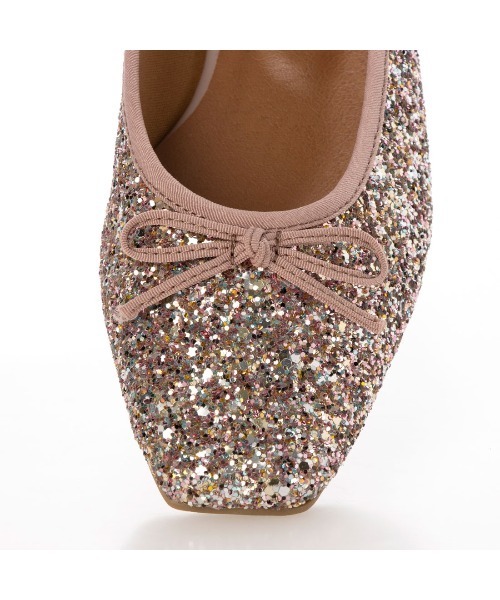 EVOL（イーボル）の「【軽量・柔らかい】グリッターフラットバレエ IZ5781（パンプス・レディース・ピンク/ブラック/ゴールド/ホワイト・22.5cm/23.5cm/24.5cm/23.0cm/24.0cm/25.0cm/22.0cm）」の19枚目の写真