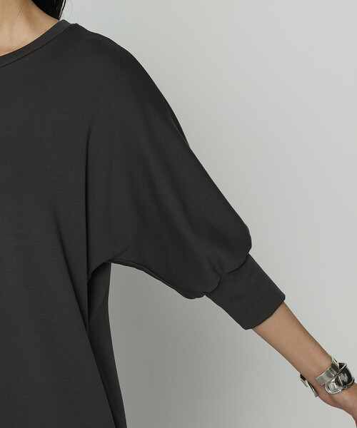 COMME CA（コムサ）の「コンパクトベアフライス カットソーワンピース（ワンピース・レディース・ブラック/チャコール・FREE）」の12枚目の写真