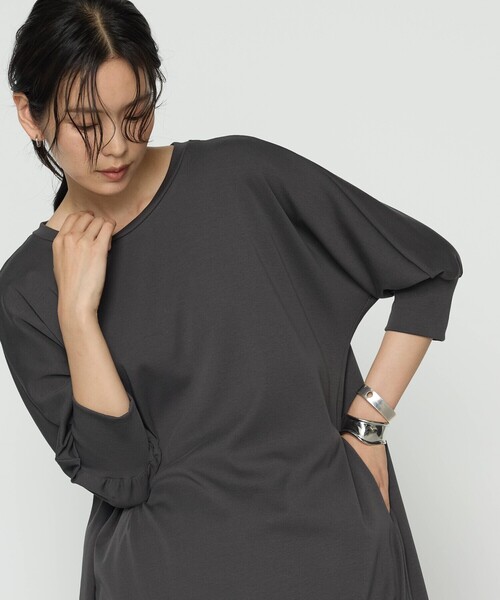 COMME CA（コムサ）の「コンパクトベアフライス カットソーワンピース（ワンピース・レディース・ブラック/チャコール・FREE）」の20枚目の写真