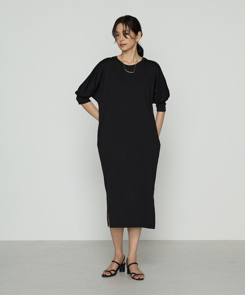 COMME CA（コムサ）の「コンパクトベアフライス カットソーワンピース（ワンピース・レディース・ブラック/チャコール・FREE）」の21枚目の写真